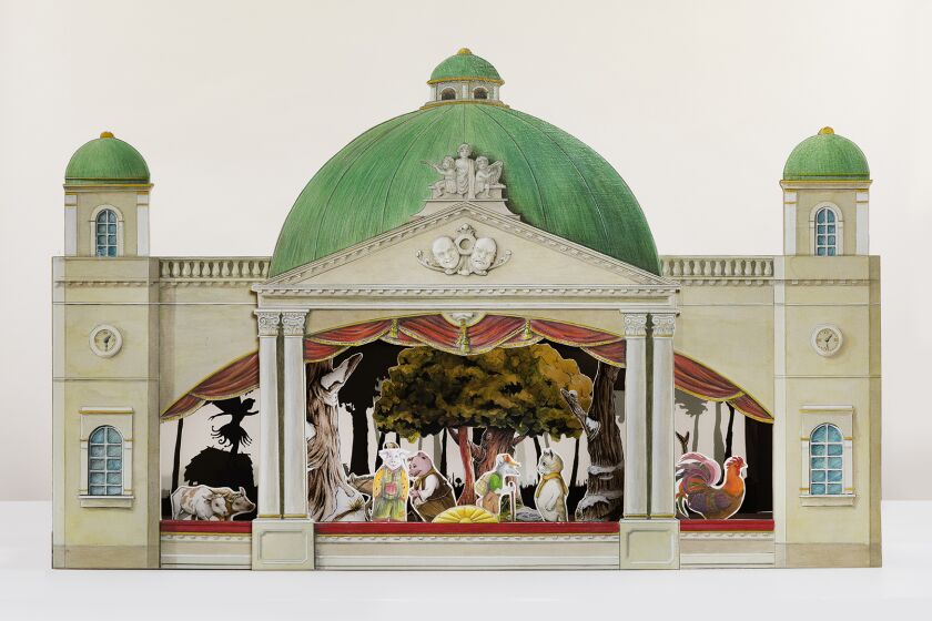 BalDor Puppets, “Multifunctional Puppet Theatre” (wood, paper, watercolor)