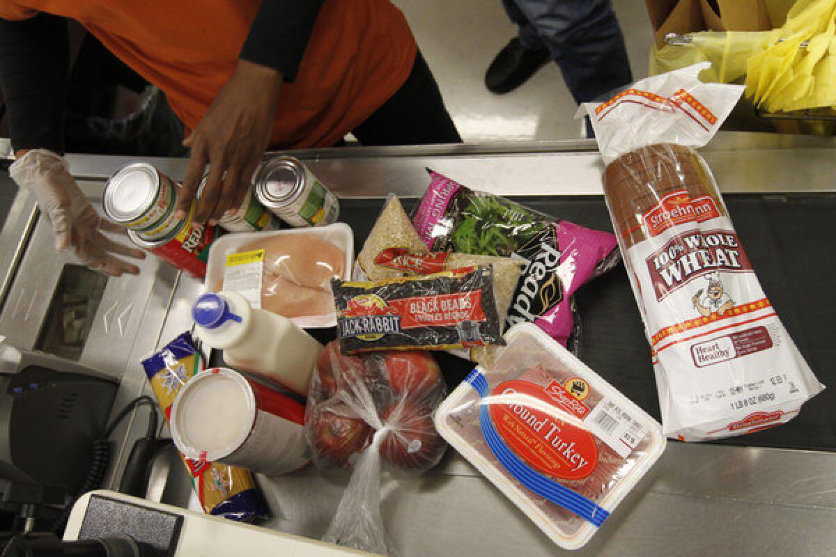 The U.S. Department of Agriculture on Wednesday unveiled the first of three new rules to limit food stamp eligibility that is expected to deny benefits to more than 688,000 people.