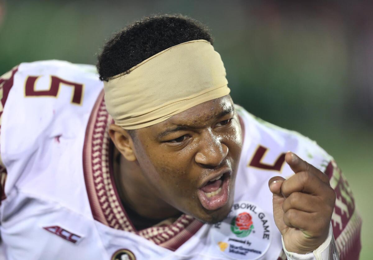 Jameis Winston is one of the top quarterback prospects in this year's NFL scouting combine.