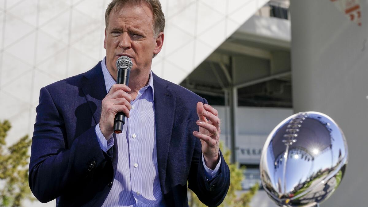 NFL Commissioner Roger Goodell addresses diversity efforts, state of  officiating ahead of Super Bowl LVII