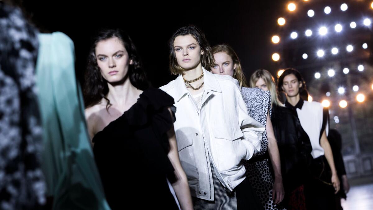 The finale of the spring and summer 2018 Givenchy men's and women's ready-to-wear runway show, presented Sunday during Paris Fashion Week.