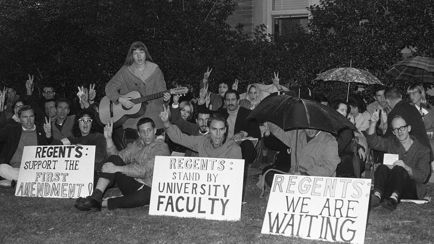 UCLA 1964: Free Speech Movement protesters