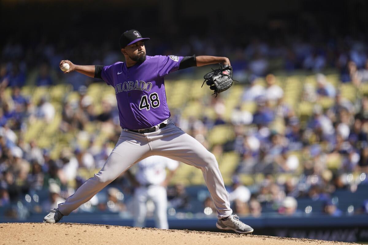 Germán Márquez, abridor de los Rockies de Colorado,