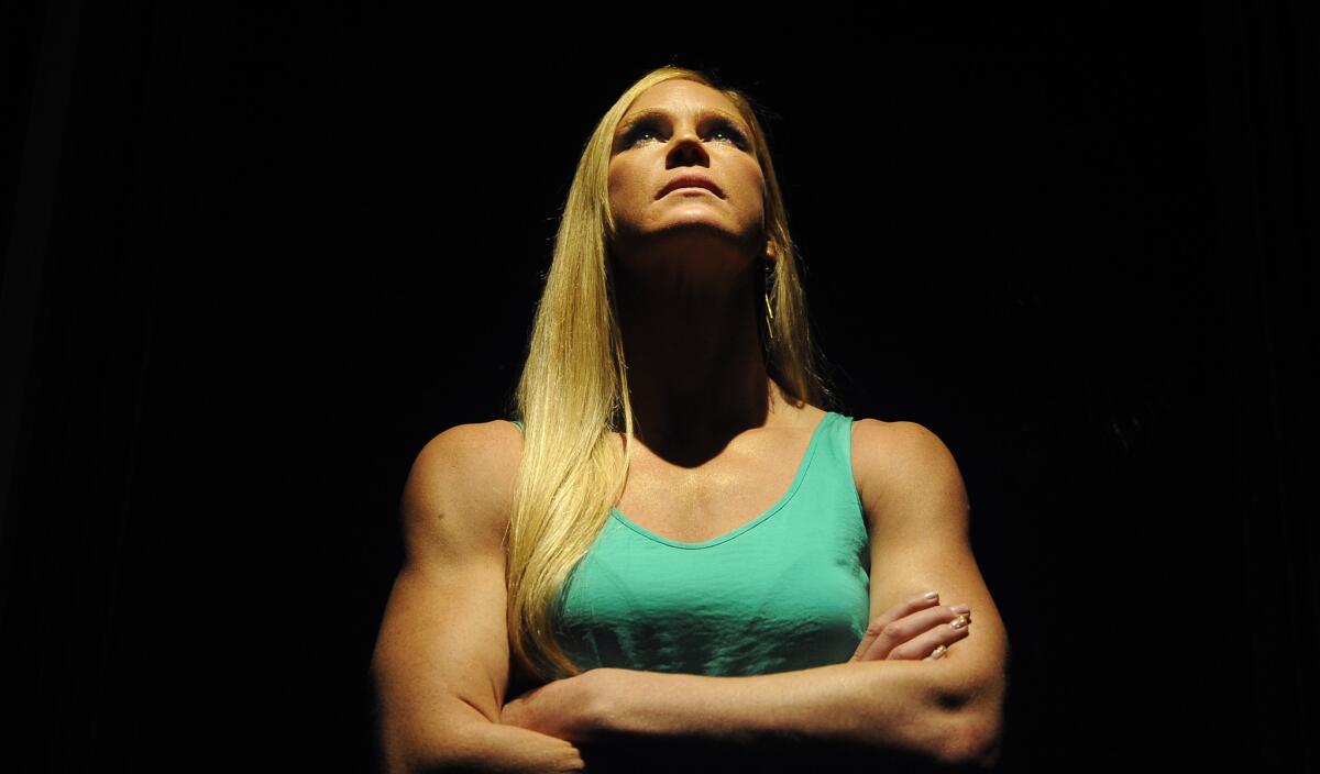 Holly Holm, shown in February 2016, will fight Germaine De Randamie in the main event of UFC 208 on Saturday at Brooklyn’s Barclays Center.