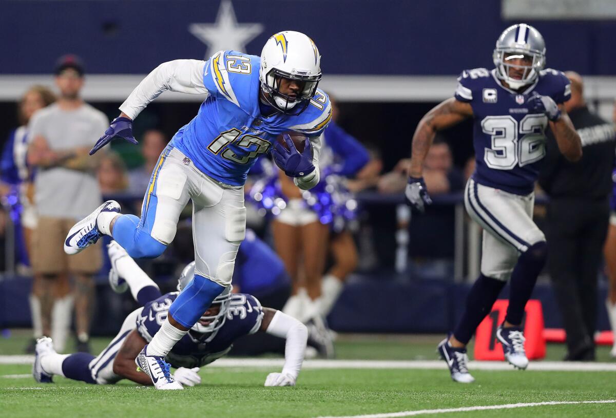 Keenan Allen breaks free for a touchdown against the Cowboys.