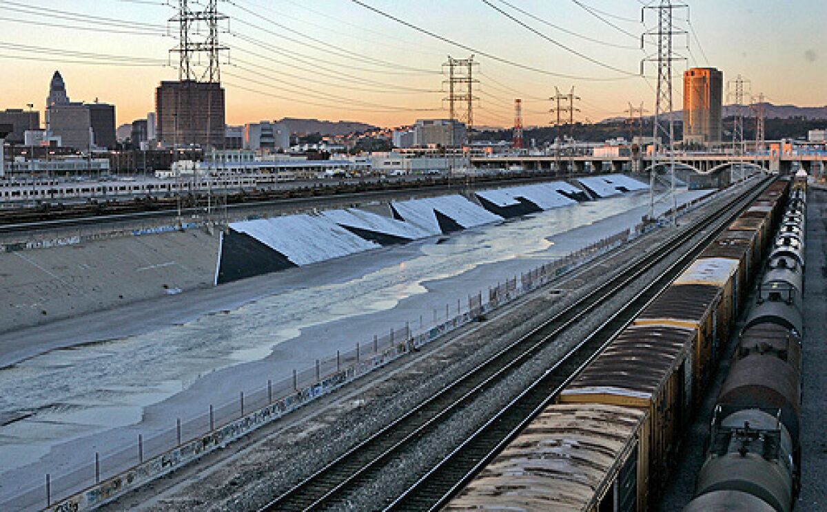 L.A.'s largest tag: the giant, half-mile-long "MTA" scrawl that appeared last year along the concrete banks of the Los Angeles River near downtown.