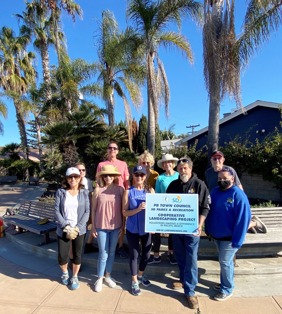 The Garden Gurus teamed with City of San Diego Parks and Recreation to improve the area between Crown Point and Ingraham St.