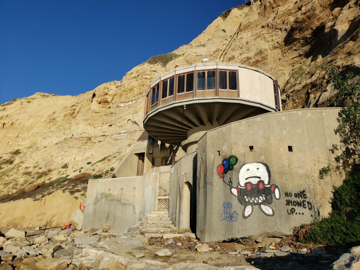 La Jolla's Mushroom House is pictured in February.