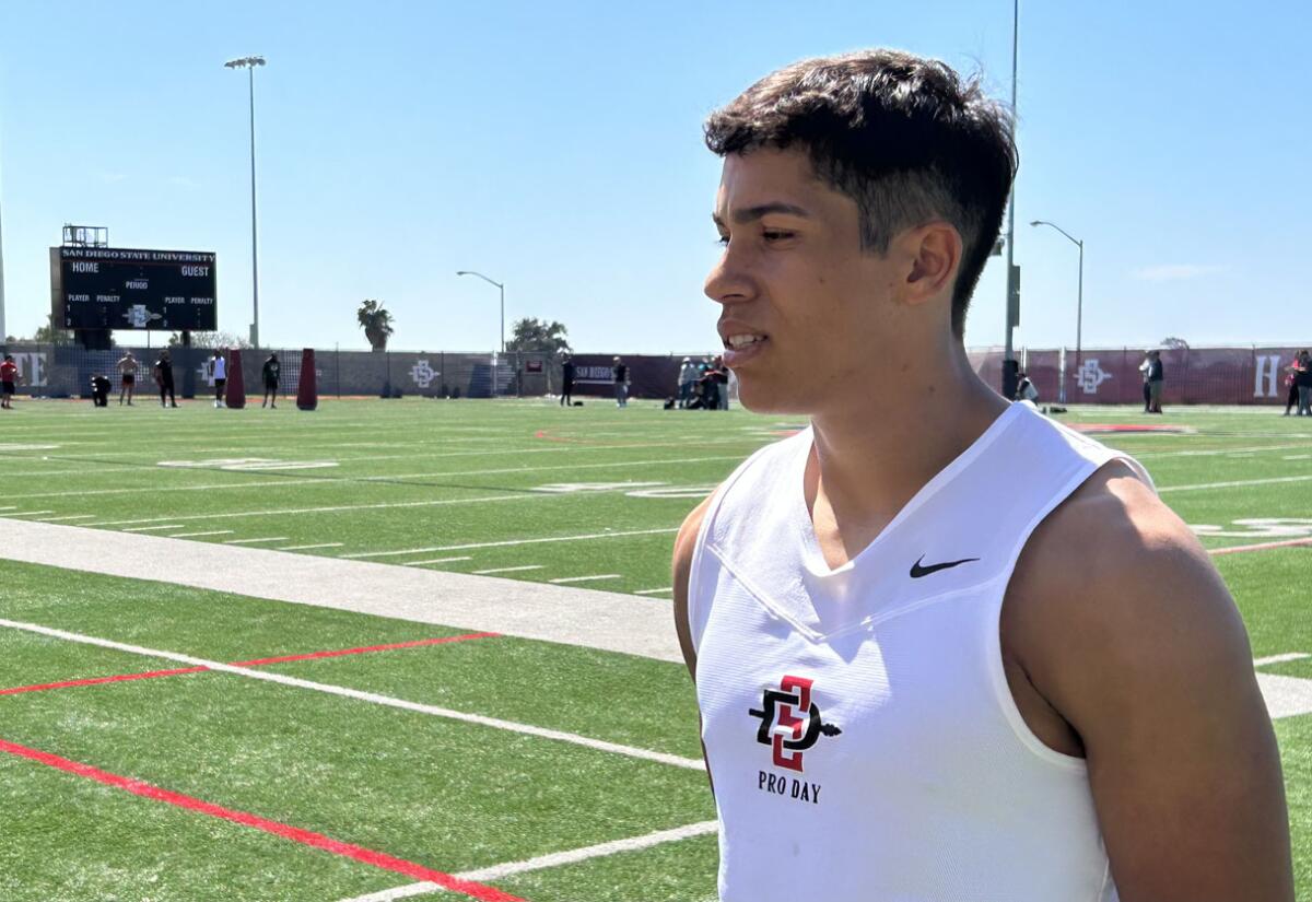 Pro Day gives NFL scouts a first-hand glimpse of SDSU's prospects