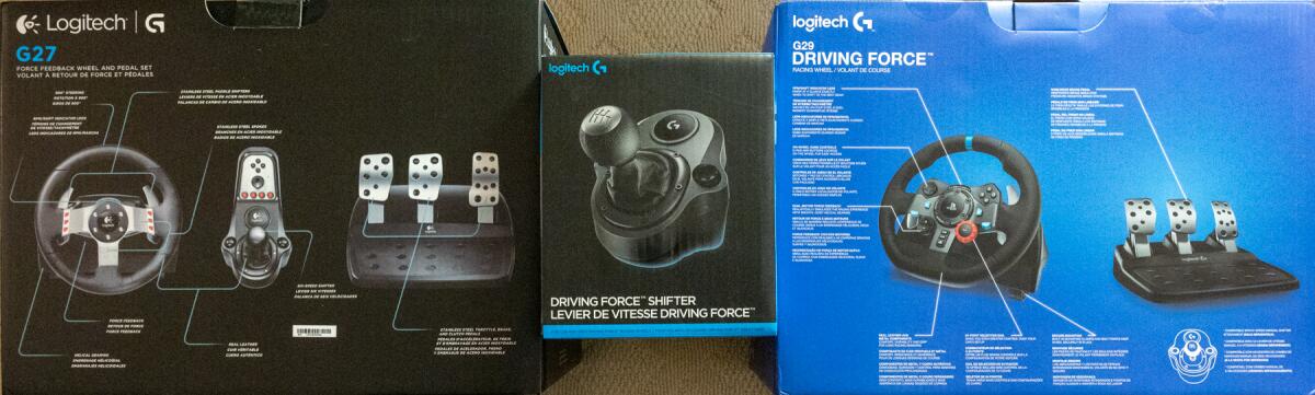 Logitech G27 Force Feedback Racing Steering Wheel, Pedals, and Shifter