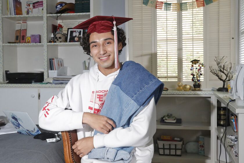 Anthony Ramirez is a graduating senior from Laguna Beach High School and is going to FIDM, where he plans on studying fashion design. Ramirez beat cancer when he was in high school and decided that fashion was where his heart really was.
