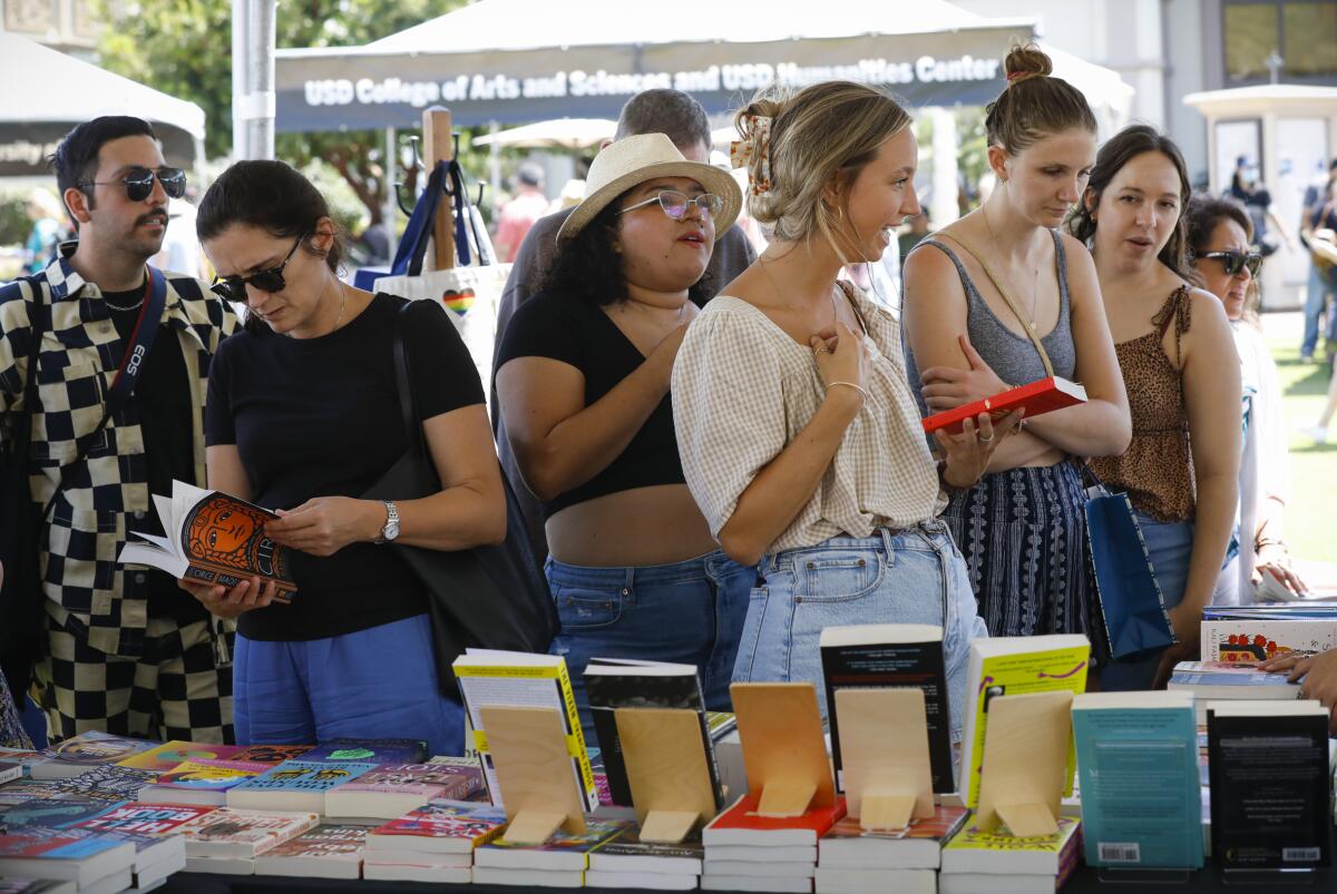 Thousands headed over the University of San Diego for the annual Festival of Books.