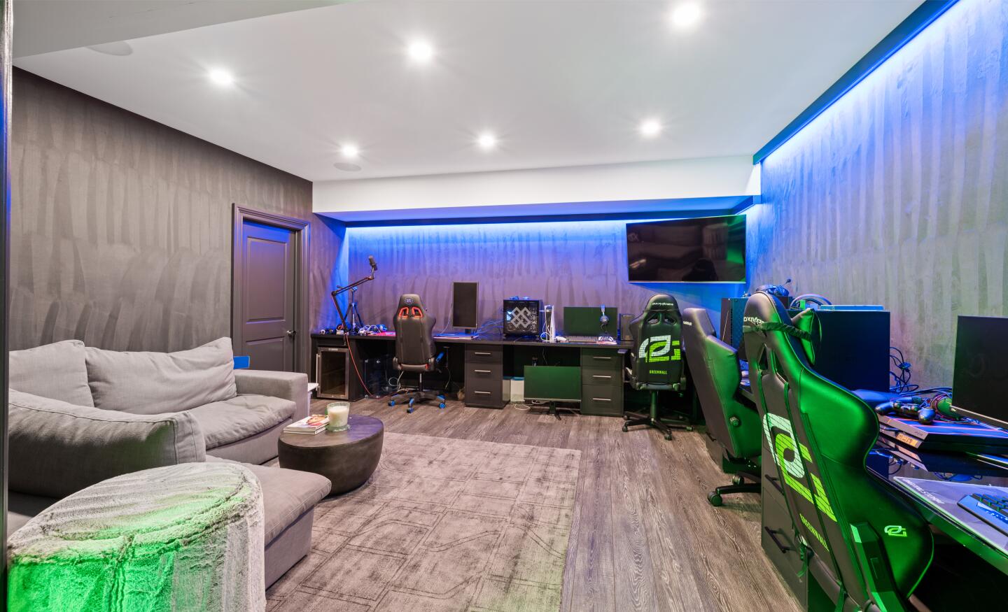 The gaming room.