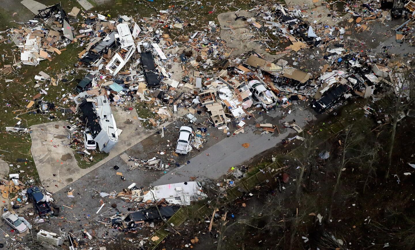 Tornadoes strike Gulf Coast states