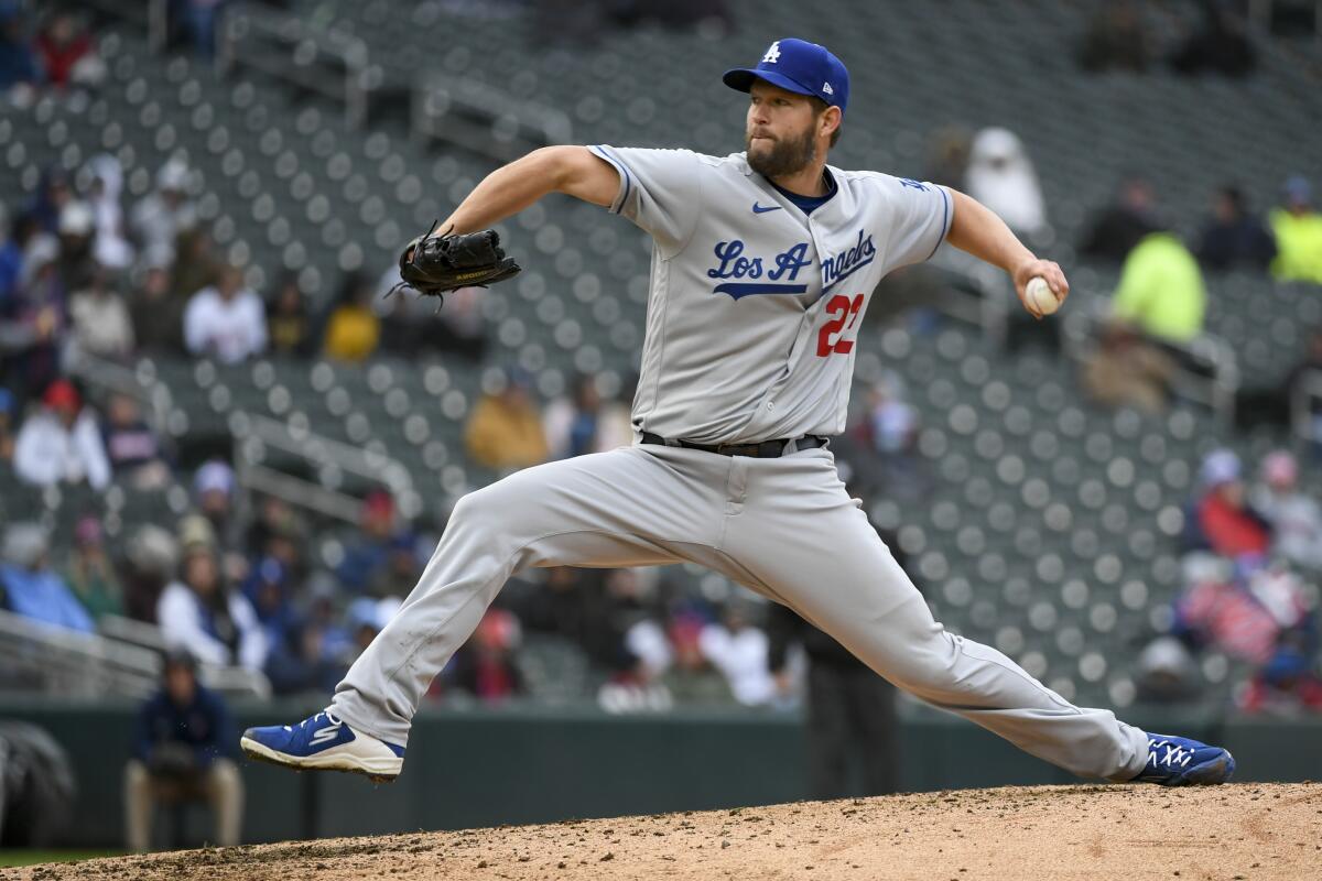 Kershaw perfect through 7 innings, Dodgers beat Twins 7-0 - The San Diego  Union-Tribune