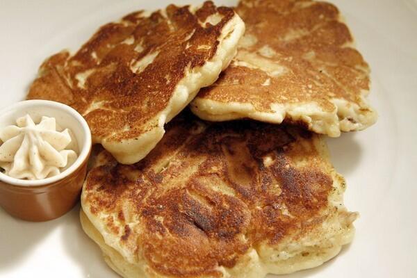 Chunky apple pancakes