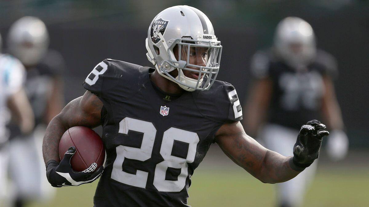 Latavius Murray rushed for 2,278 yards and 20 touchdowns in four seasons with the Oakland Raiders.