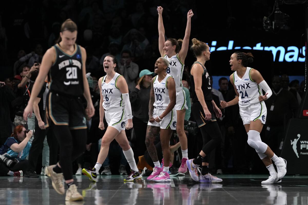 Minnesota Lynx stun New York Liberty, open WNBA Finals with OT win - Los Angeles Times