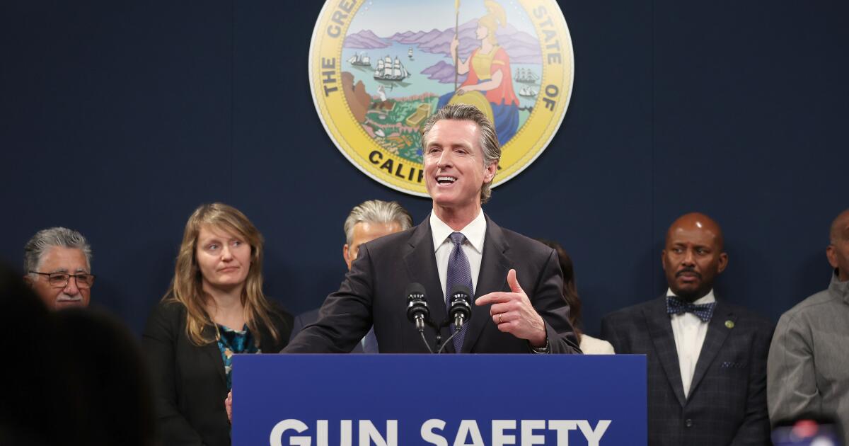 A year after Newsom called for constitutional amendment on gun safety, no other states have joined him
