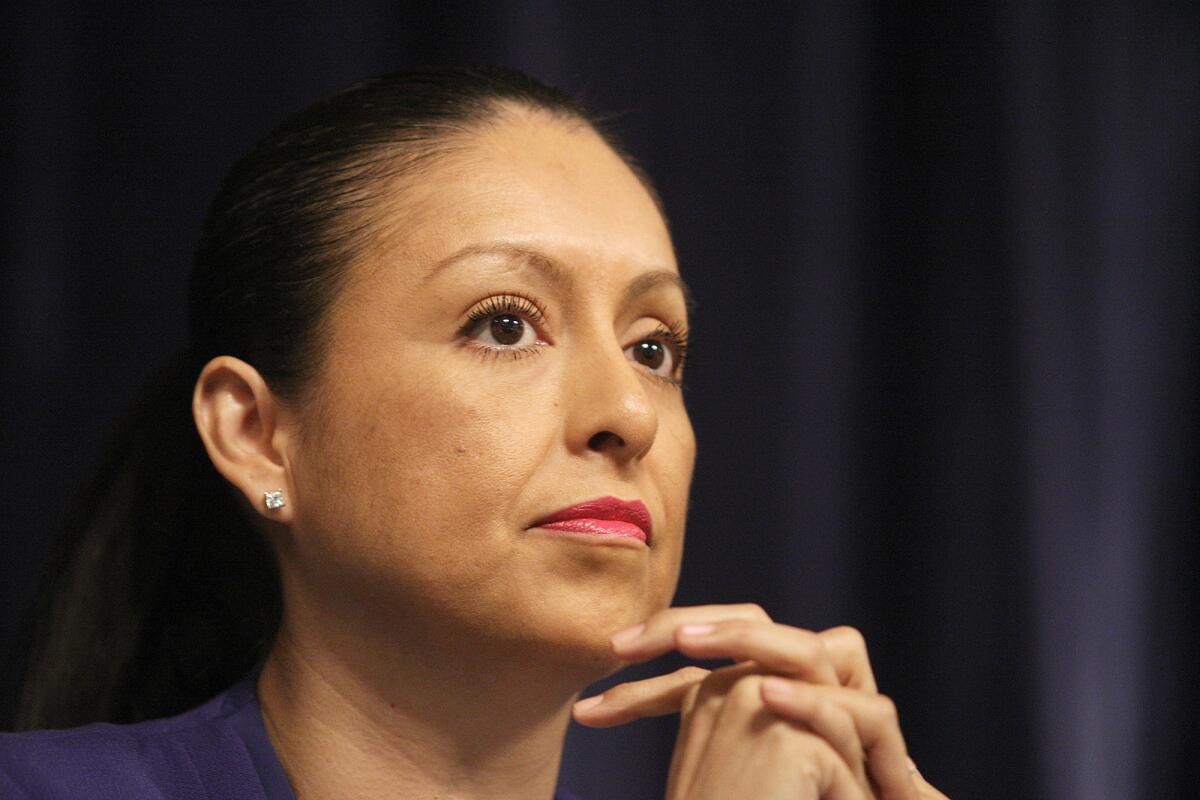 Los Angeles City Councilwoman Nury Martinez (pictured) and council members Curren Price and Mike Bonin have put forward an initiative that would raise the minimum wage for workers at large hotels.