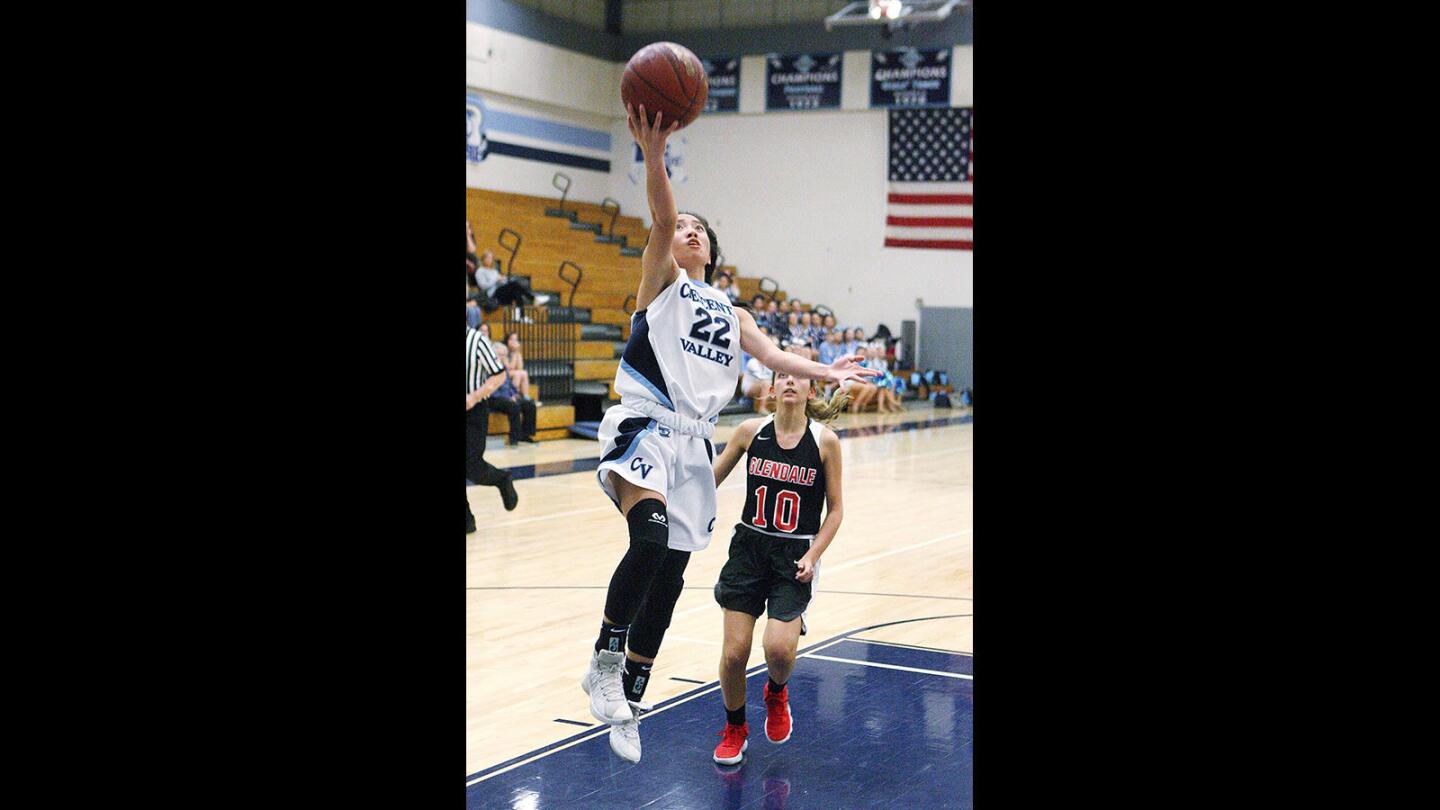 Photo Gallery: Crescenta Valley beats Glendale by 1 in girls' basketball thriller