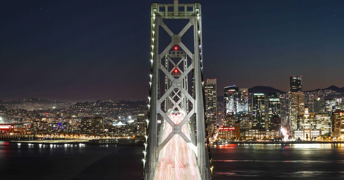 Bay Bridge lights will go dark on their 10th anniversary. The display’s fate is uncertain