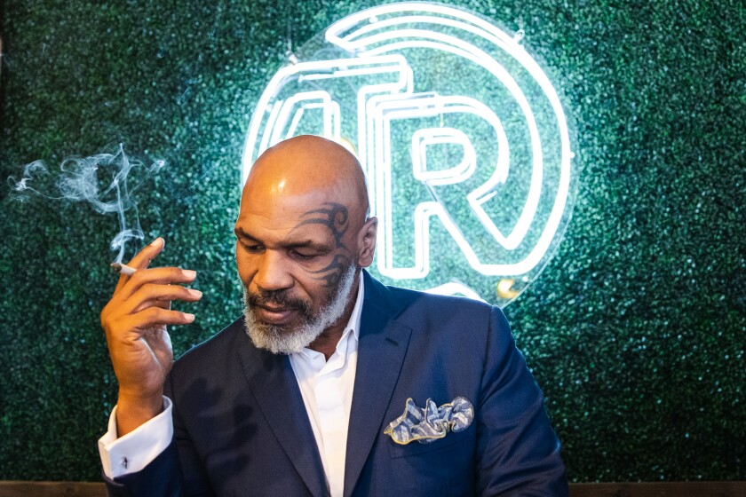 Mike Tyson has his own marijuana line called Tyson's Ranch.