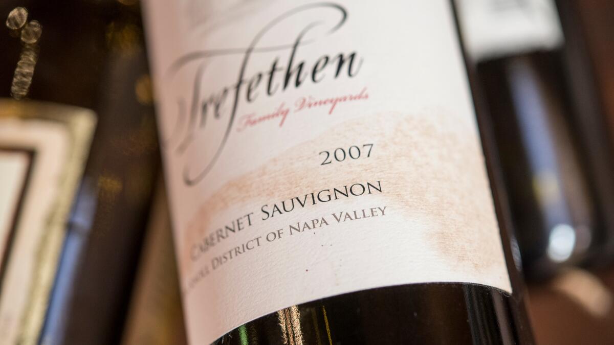 The Trefethen winery in Napa has been a strong advocate for maintaining integrity of the name "Napa" on labels worldwide.