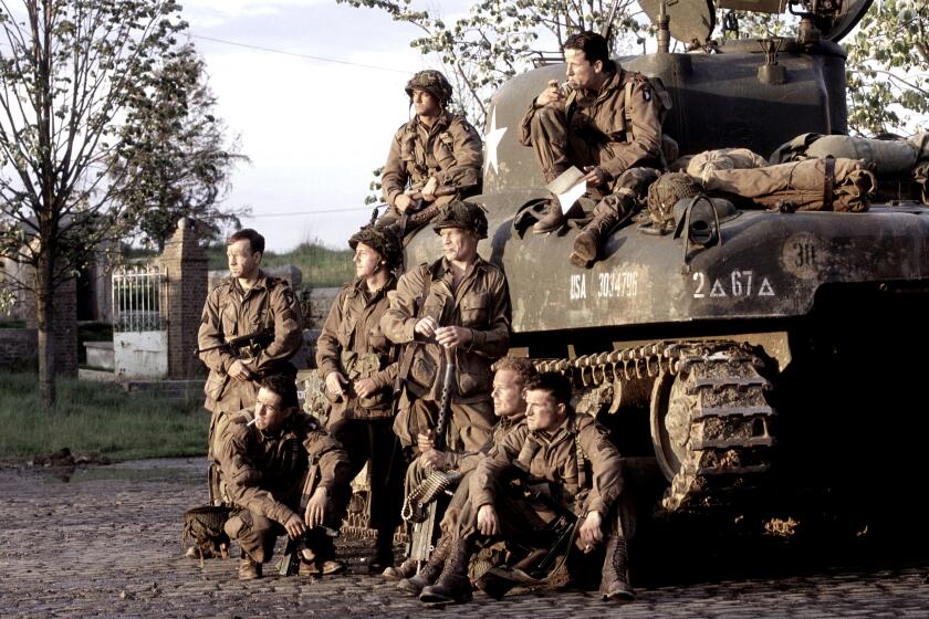 A scene from HBO's war mini-series "Band Of Brothers." 
