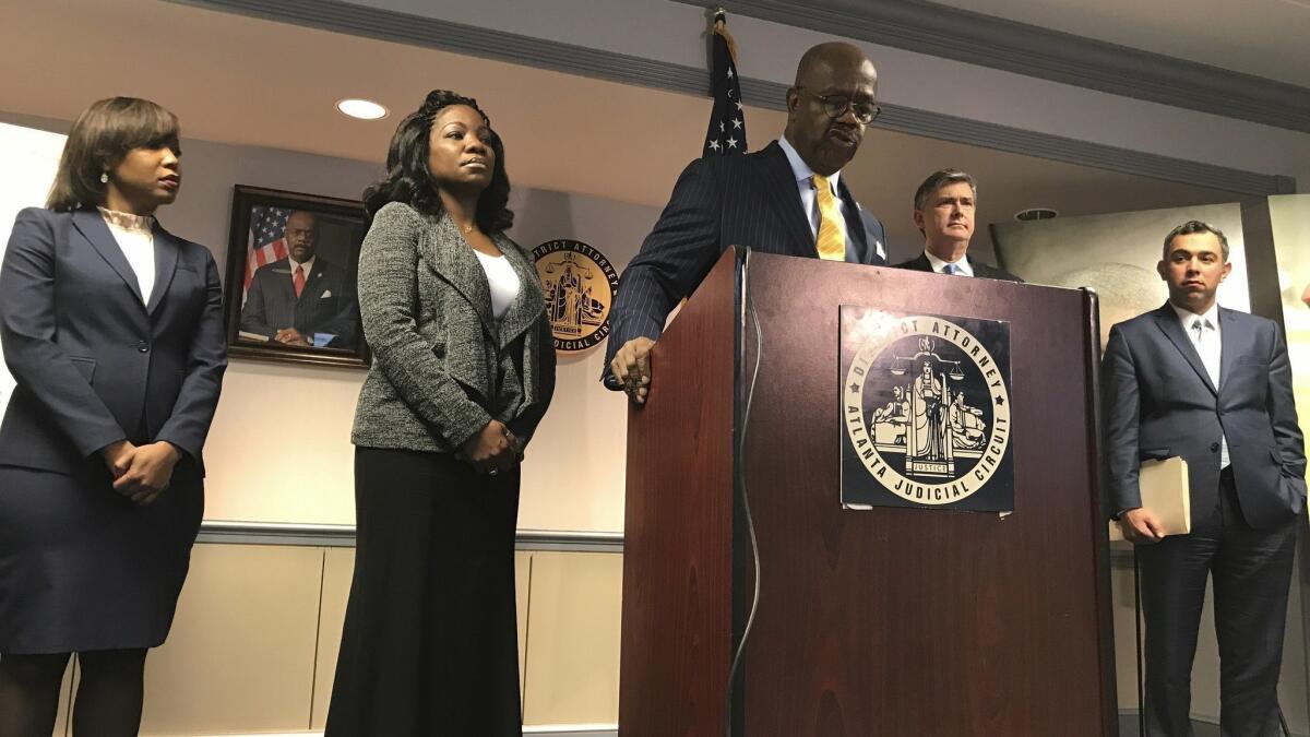 Fulton County District Attorney Paul Howard discusses his attempts to obtain information about the killing of Jamarion Robinson during press conference Friday,