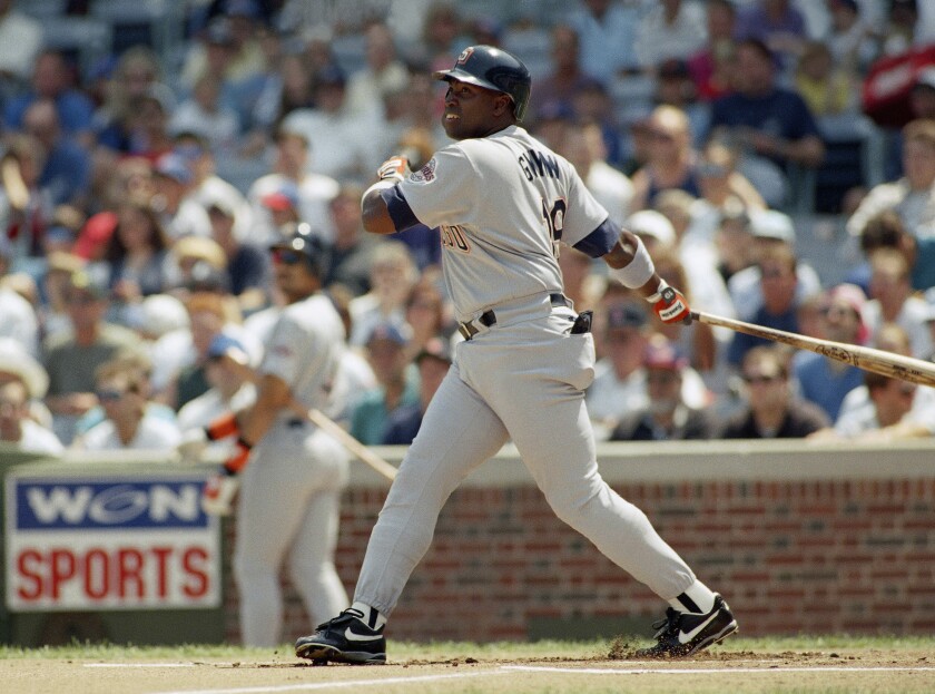 Tony Gwynn was dropped to the No. 8 spot in the batting order by SoCal manager Dave Roberts