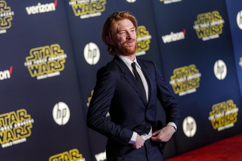 Domhnall Gleeson at the premiere of "Star Wars: The Force Awakens" on Dec. 14, 2015.