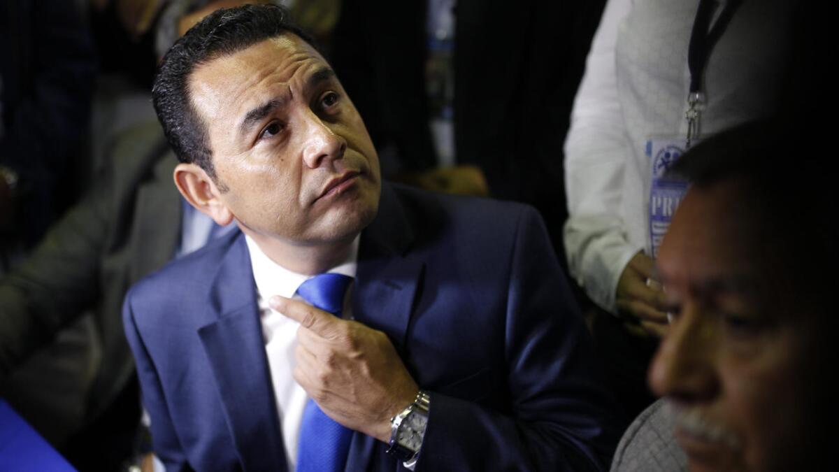Jimmy Morales, candidato triunfador en las elecciones de Guatemala del pasado 6 de septiembre, aseguró que "no es necesario vender la patria para llegar a la presidencia".