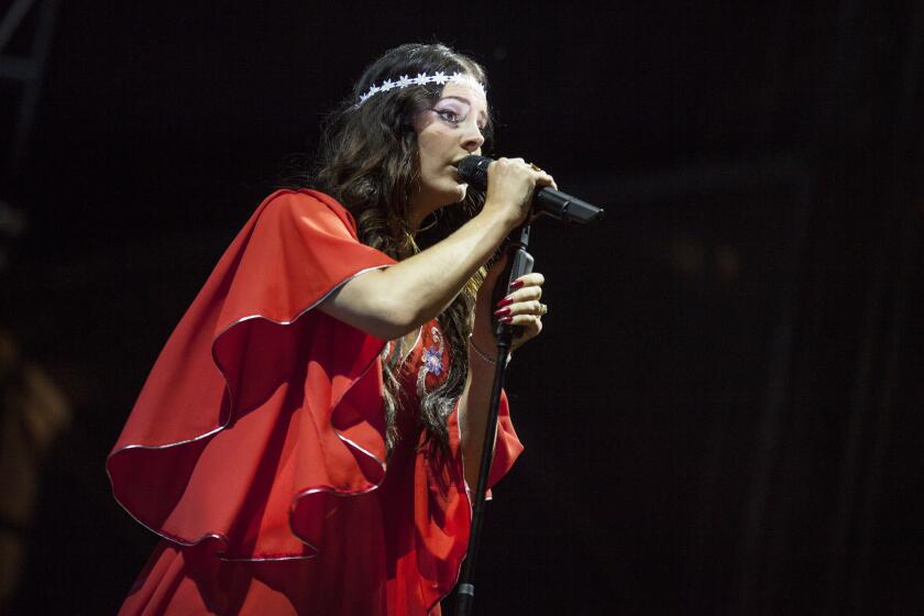 Lana Del Rey performs during Lollapalooza at Chicago's Grant Park on Aug. 2, 2013.