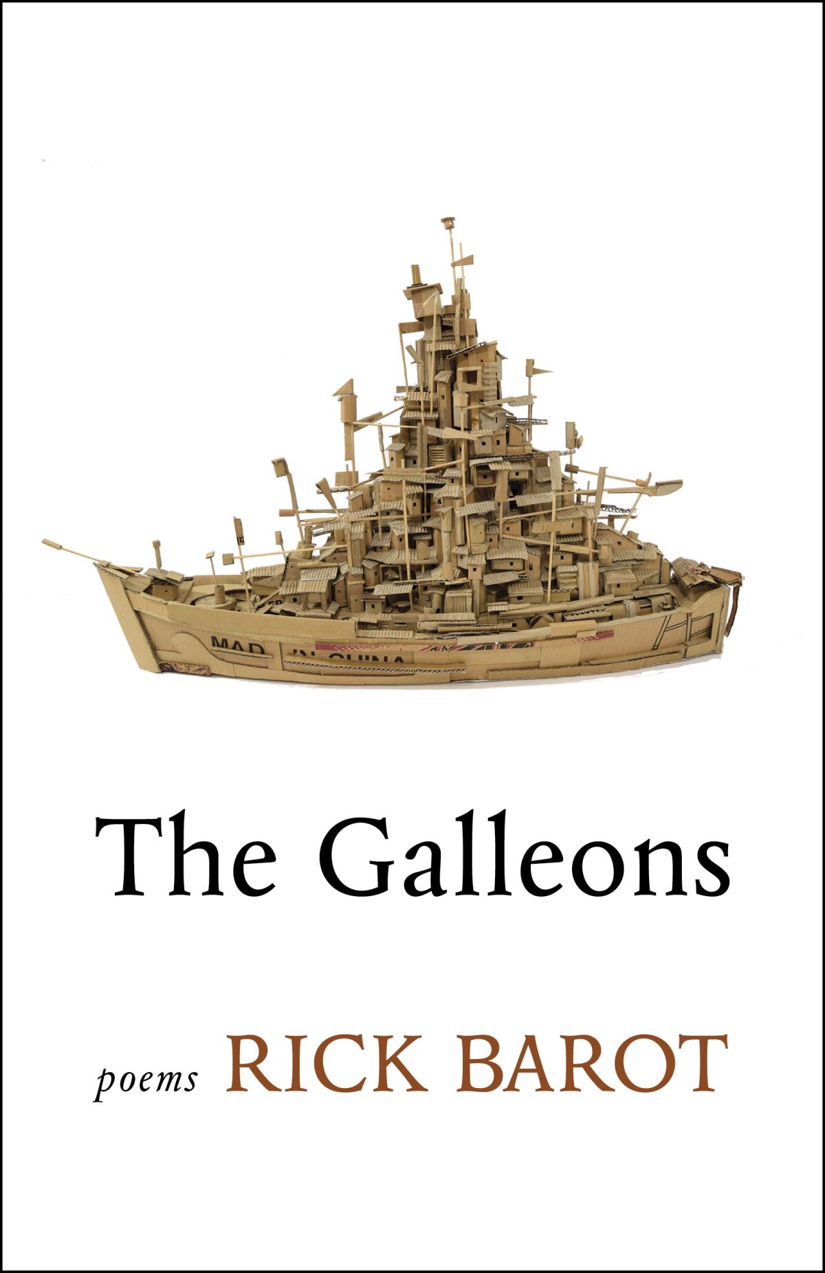 Cover of Rick Barot's poetry collection "The Galleons."
