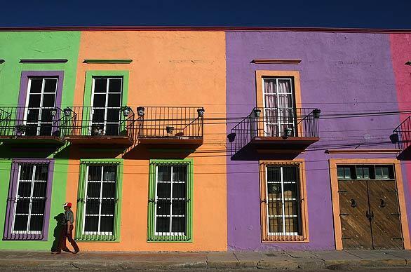 The main drag in Palomas, Mexico