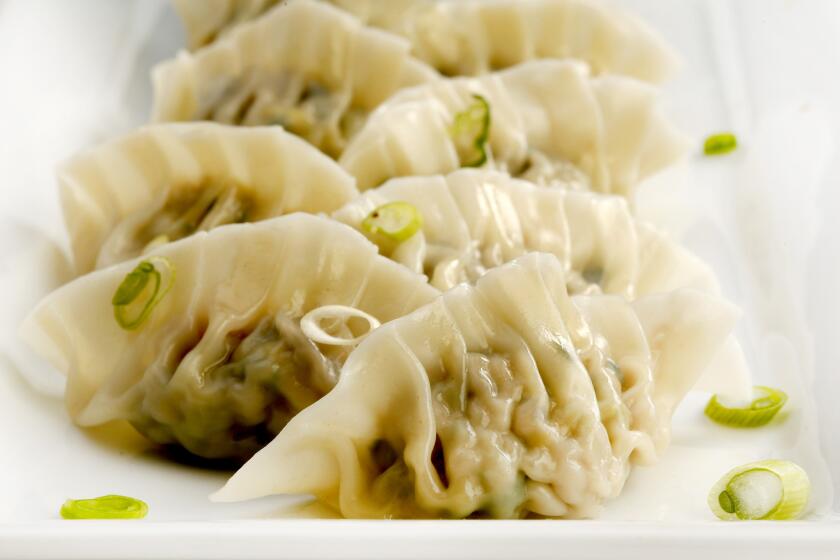Cantonese dumplings are served for Chinese New Year.