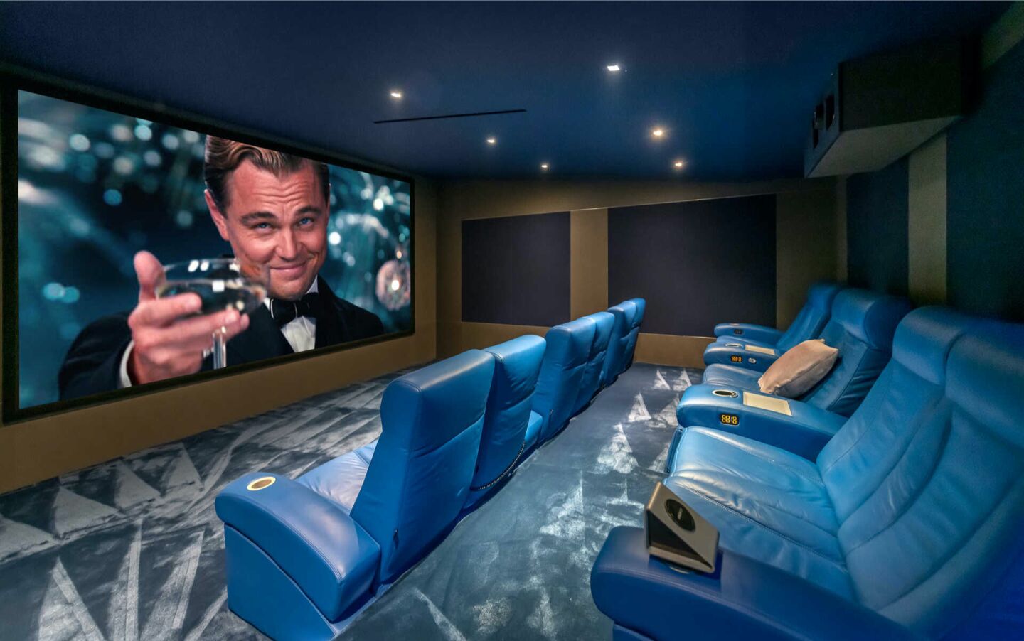 The movie theater.