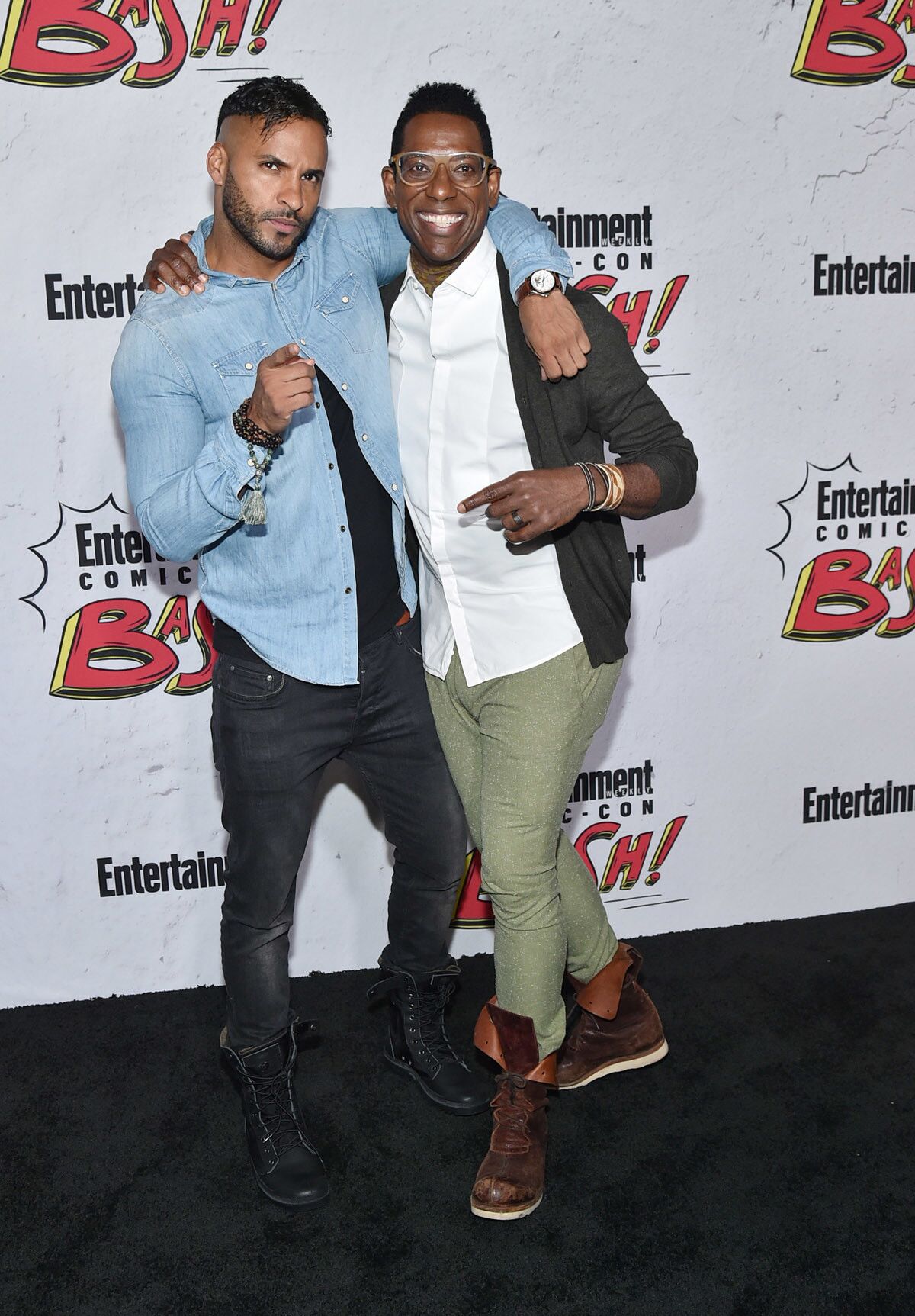 Ricky Whittle and Orlando Jones at Entertainment Weekly's annual Comic-Con party. (Mike Coppola/Getty Images for Entertainment Weekly)