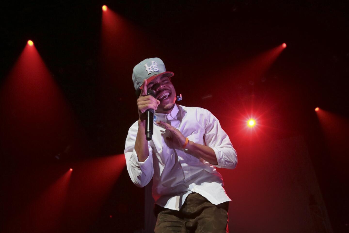 Chance the Rapper performs at Club Nokia.