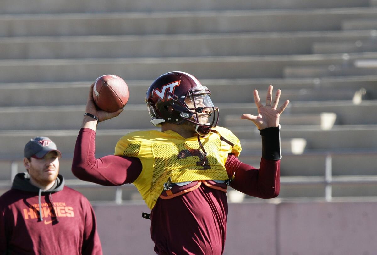 Virginia Tech quarterback Logan Thomas will present a somewhat unique challenge for the UCLA defense in Tuesday's Sun Bowl.