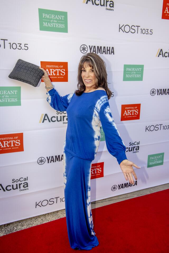 Kate Linder ("The Young and the Restless") poses for photos on the red carpet of the Celebrity Benefit at Festival of Arts and Pageant of the Masters on Saturday in Laguna Beach.