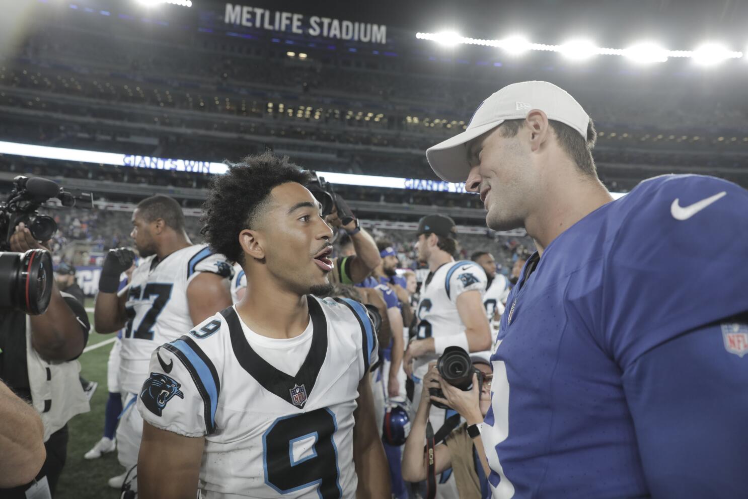 Jones plays like $40 million man for Giants, No. 1 overall Young shows  flashes for Panthers - The San Diego Union-Tribune