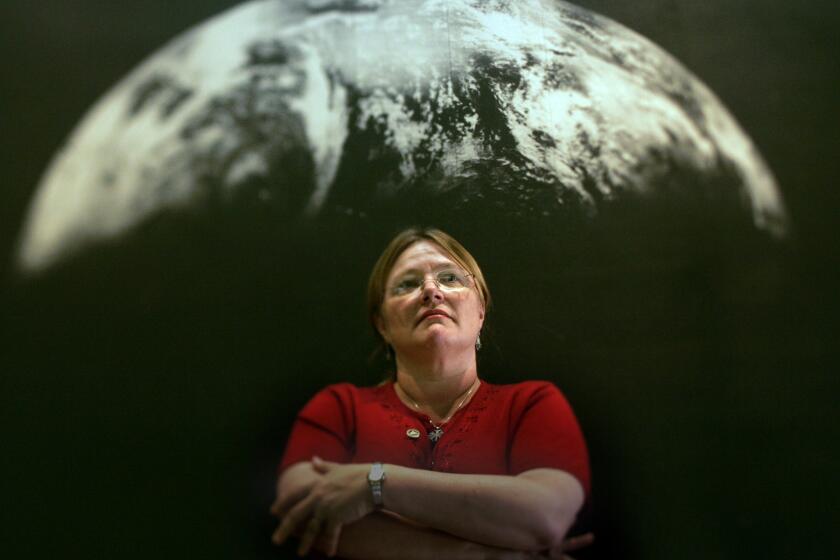 De Gea, Beatrice –– – Lucy Jones, a seismologist and scientist–in–charge for the Southern California for the Earthquake Hazards Team of the Geological Survey is worried about an earthquake hitting the San Andreas Fault. She thinks we could face infrastructure problems similar to New Orleans. She is photographed here in the South Mudd building at the california Institute of technology in Pasadena.