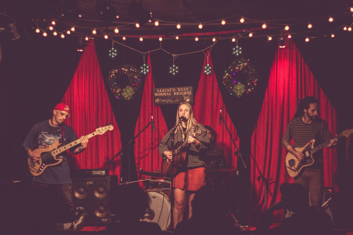 Ocean Beach singer-songwriter Paige Koehler performs at Lestat's West.