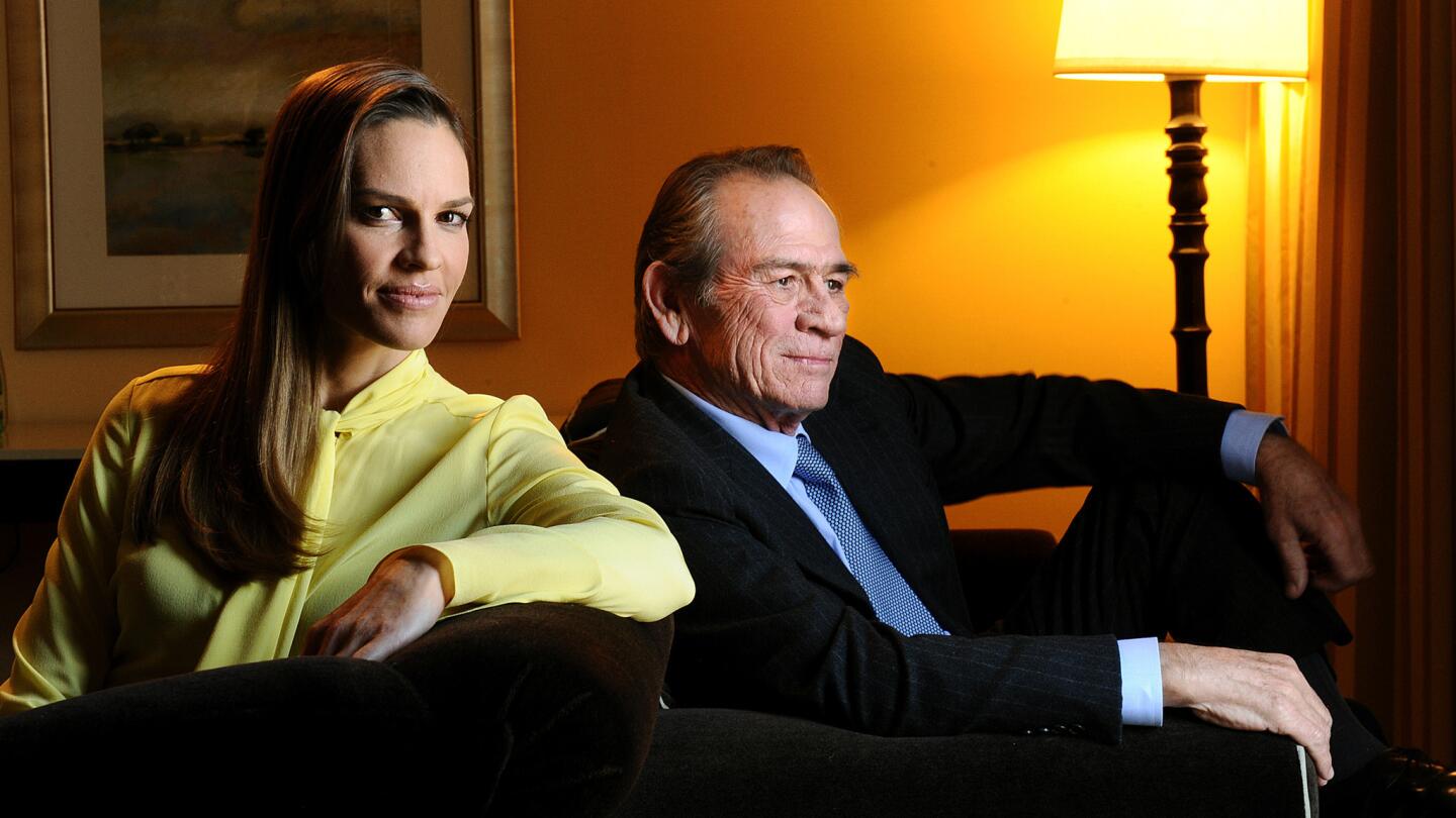 Celebrity portraits by The Times | Hillary Swank and Tommy Lee Jones