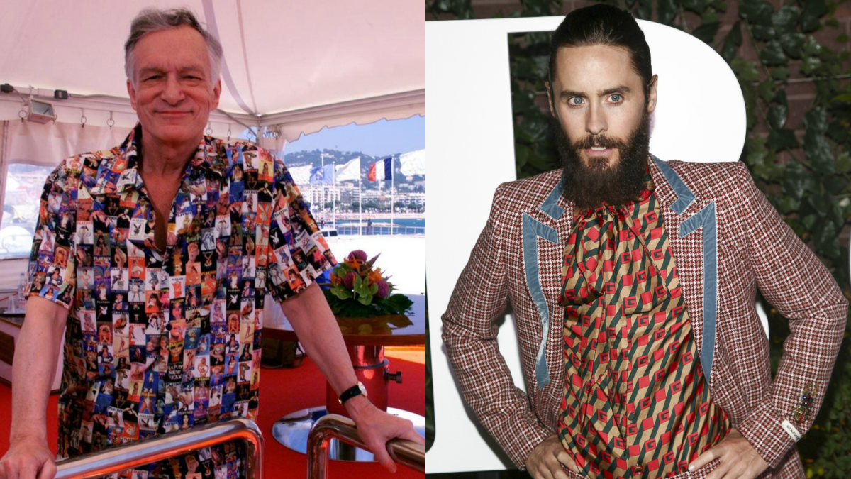 Jared Leto, right, will portray the late Hugh Hefner in an upcoming film.