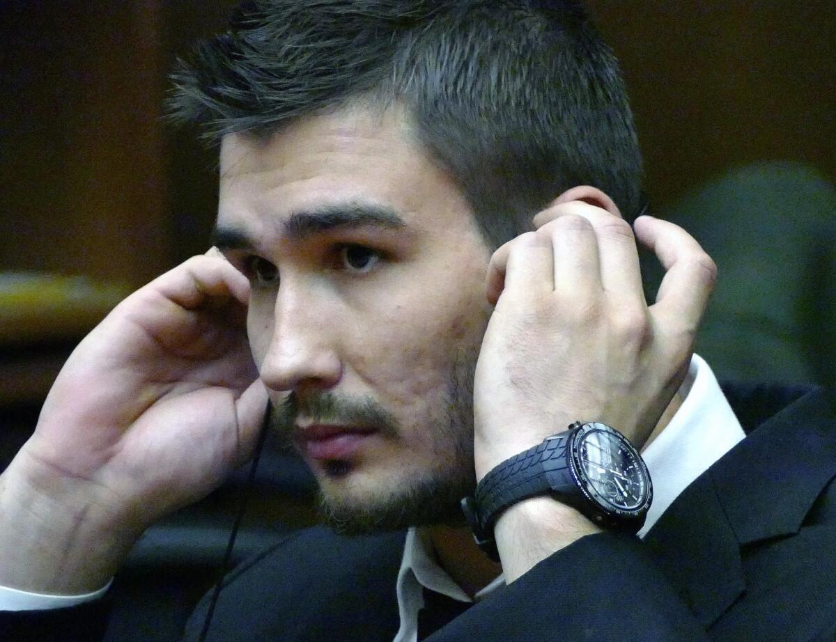 Slava Voynov appears in Superior Court on July 2 in Torrance.