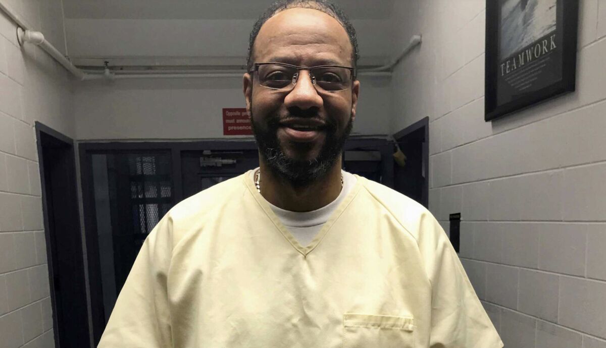 This photo provided by attorney Kelley Henry shows Pervis Payne. A district attorney in Tennessee said Thursday, July 30, 2020 that she is fighting a request by the inmate facing execution in December to have a judge order DNA testing of evidence in his case. Shelby County district attorney Amy Weirich said a bag of evidence reviewed by Payne's lawyers in an evidence property room last year came from a different case that has nothing to do with the 1987 stabbings of a woman and her daughter for which Payne was convicted and sentenced to death. (Kelley Henry via AP)