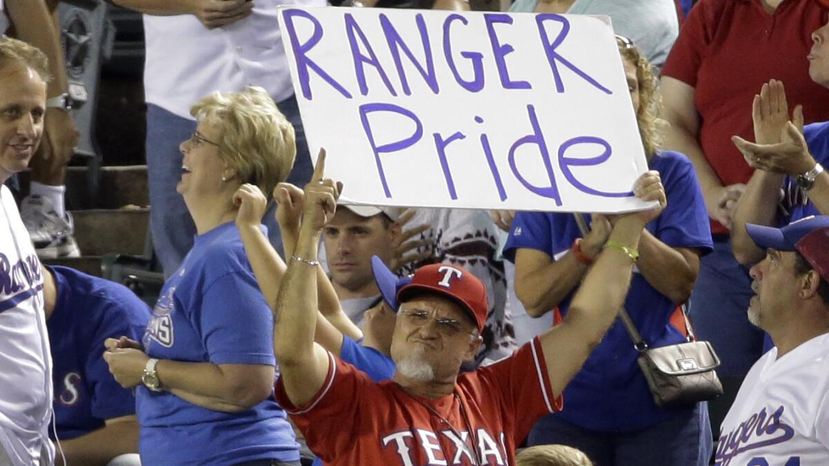 Texas Rangers are lone MLB team without a Pride Night - Los Angeles Times